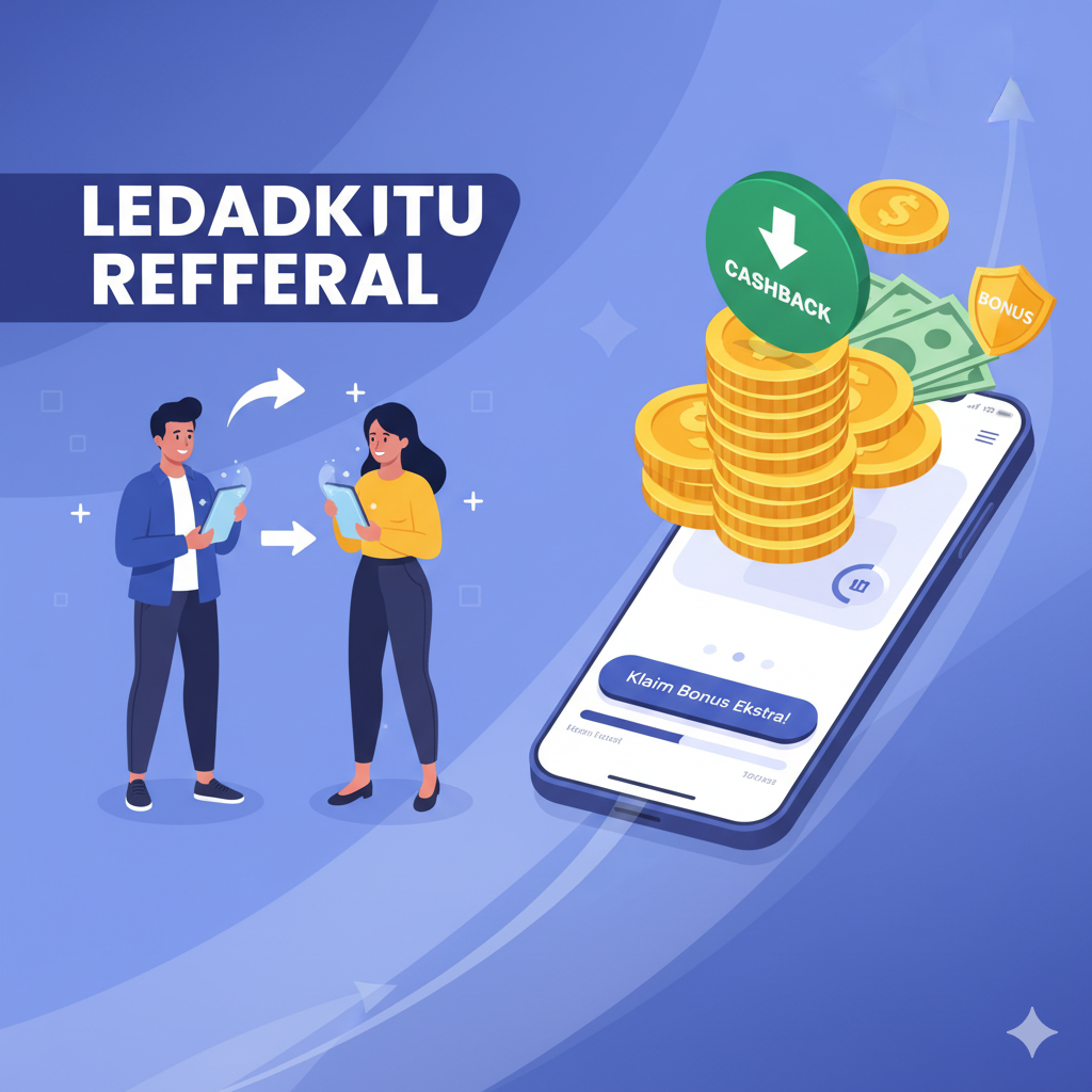 LEDAKJITU REFFERAL – Praktis Nikmati Bonus Cashback Ekstra