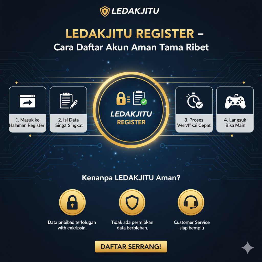 LEDAKJITU REGISTER – Cara Daftar Akun Aman Tanpa Ribet